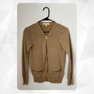Michael Kors Golden Glitter Zip-Up